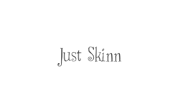 Just Skinny font thumb